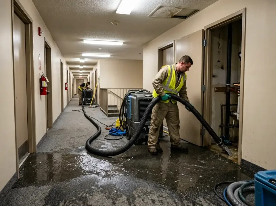 multi-unit-apartment-hallway-f-005 — frequently asked questions, Emergency Burst Pipe Water Extraction & Removal in Tiptonvi…